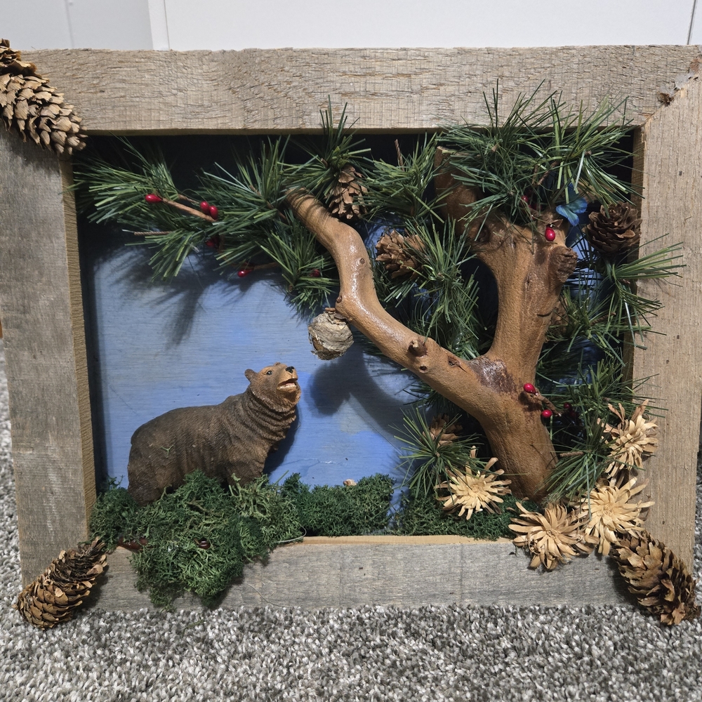 Rustic Woodland Bear Holiday Decor